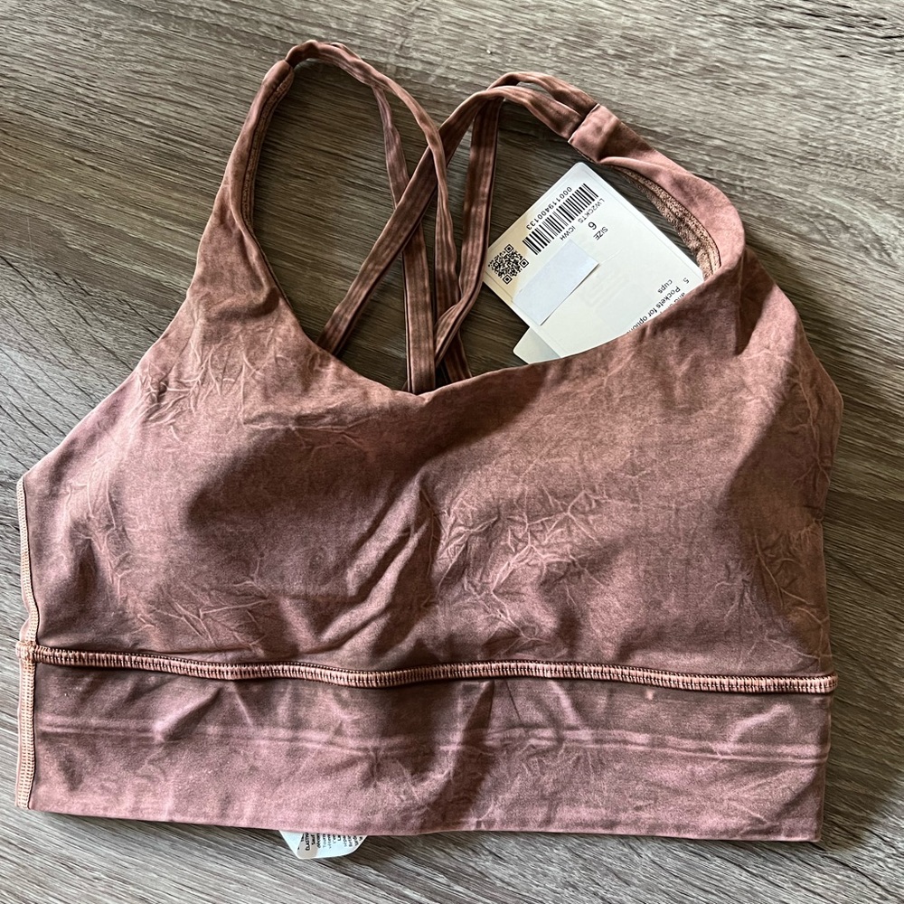 Lululemon energy bra long line nulux size 6